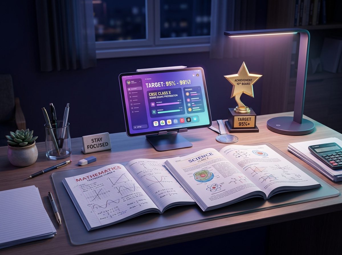 CBSE Class 10 Board Exam 2027 Preparation Workstation - Target 95% - 99%
